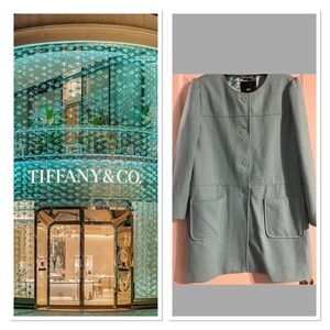 BEAUTIFUL “TIFFANY BLUE “ WOOL COAT ‼️